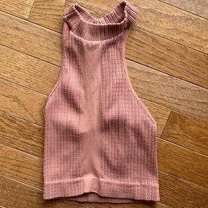 Free people halter crop top